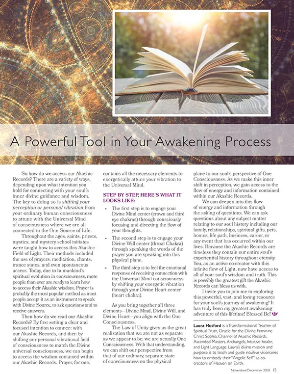 Laura Hosford Akashic Records Article